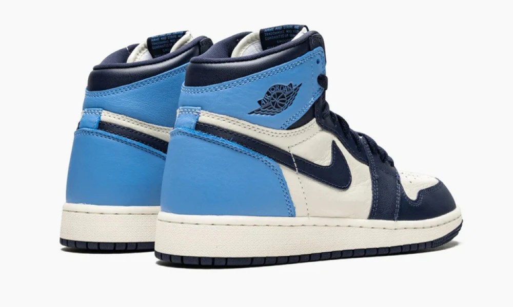 Air jordan 1 mid obsidian top blue